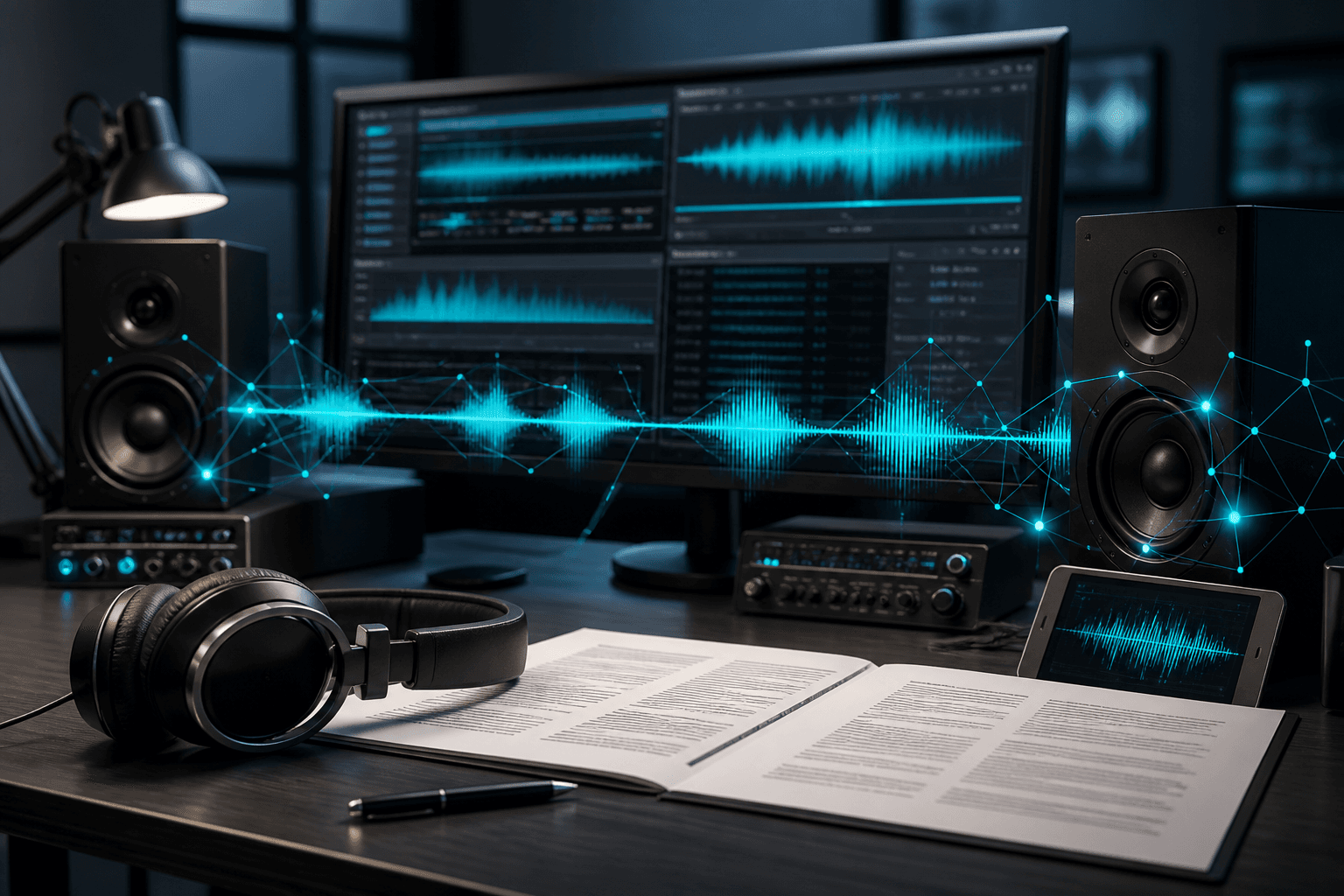 Audio evidence transcription services visual