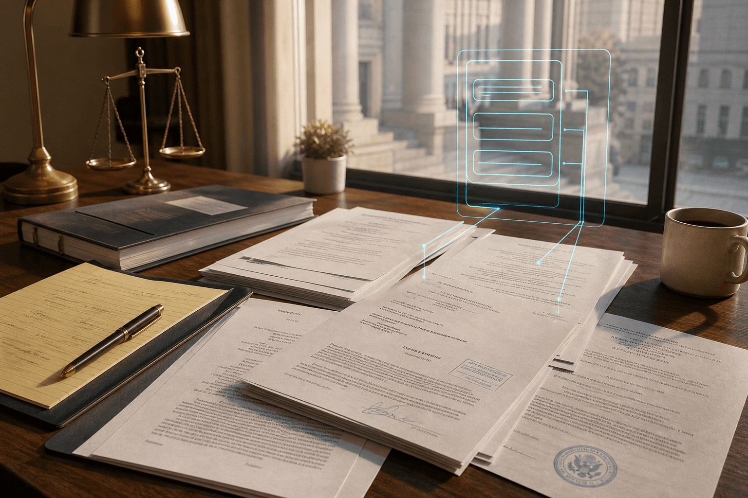 Court filings prepared for human-verified legal translation