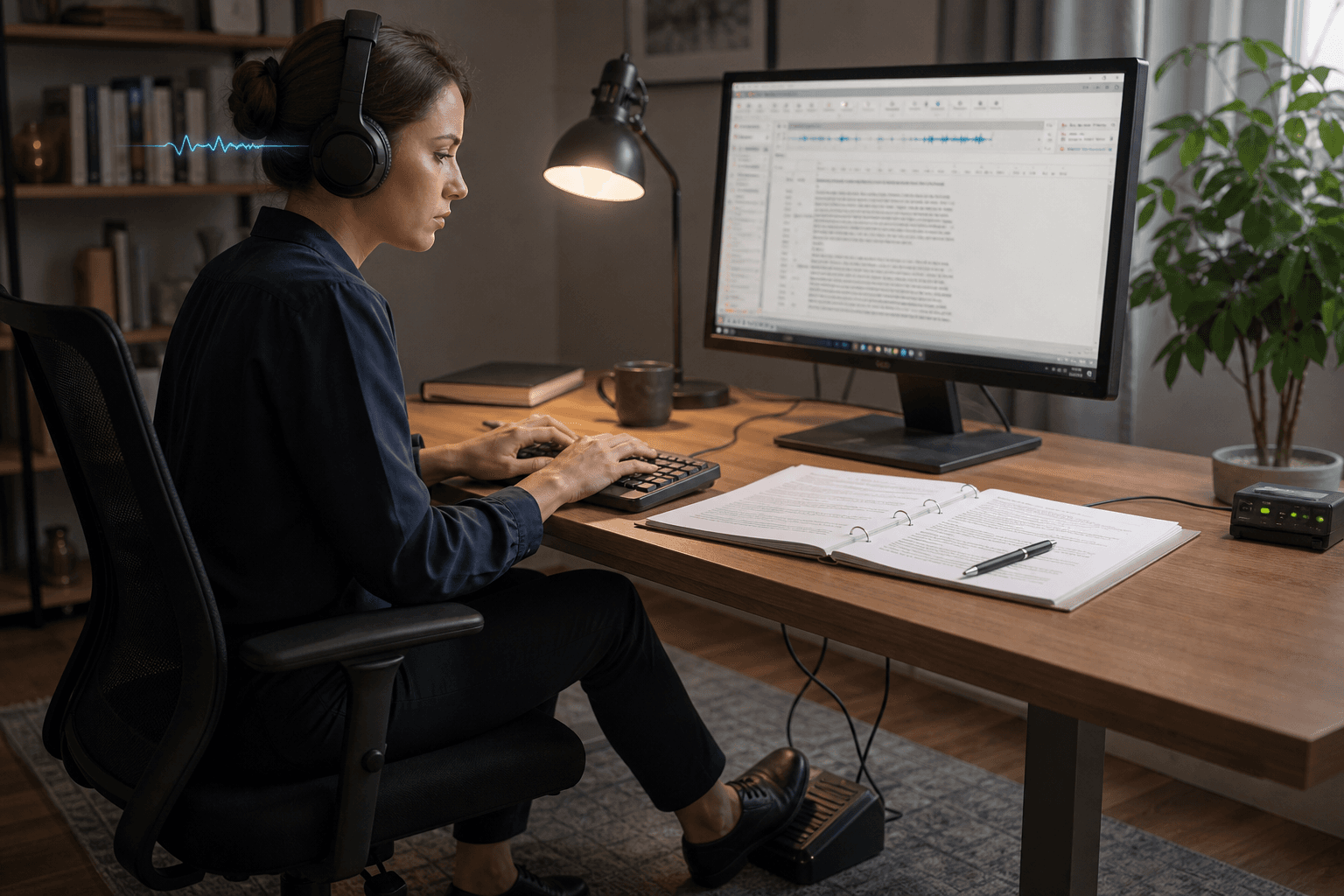 Legal transcription services visual
