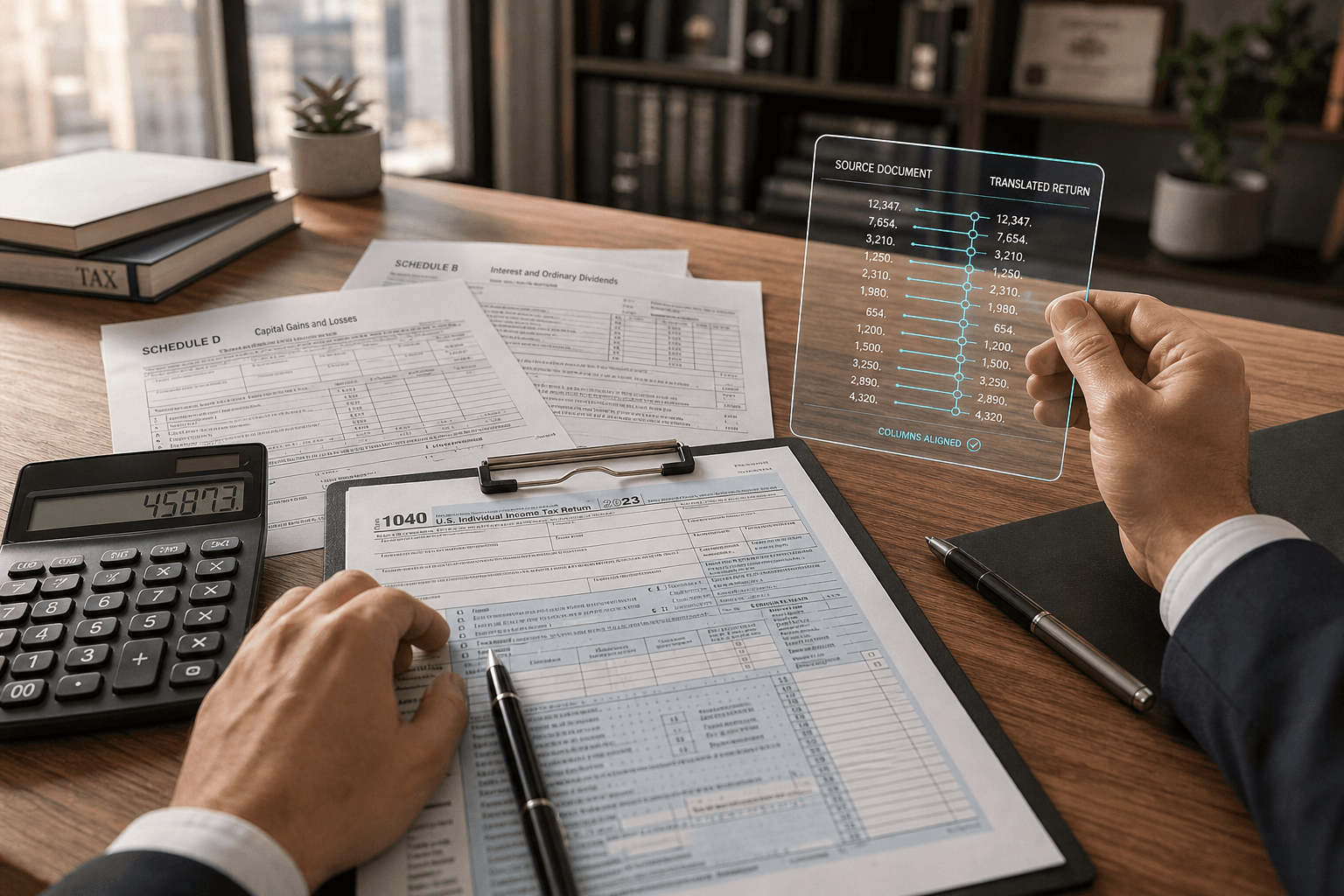 Tax returns prepared for legal and immigration translation
